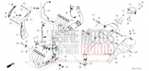 EXHAUST MUFFLER CBR600R3R de 2024